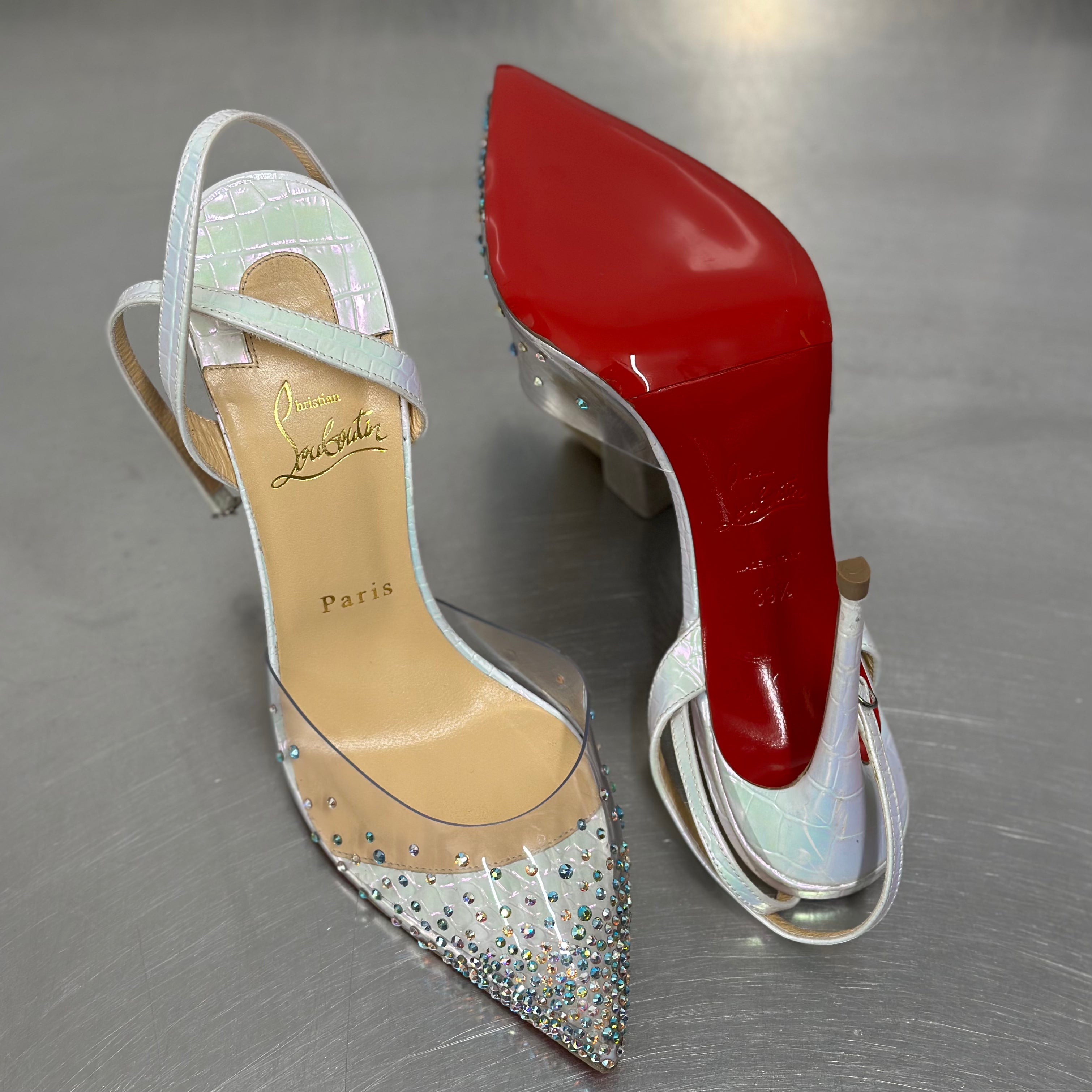 Louboutin heel rubber sole